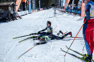©Ticomunicazione - Campionati italiani sci di fondo Falcade ELIA BARP E ANDREA GARTNER 1. e 2. ASPIRANTI M
